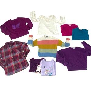 BUNDLE girls sweaters and long sleeve shirts
